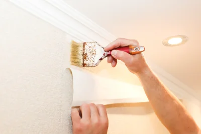 Pose de papier peint à Noordpeene — revêtements muraux et toiles de verre